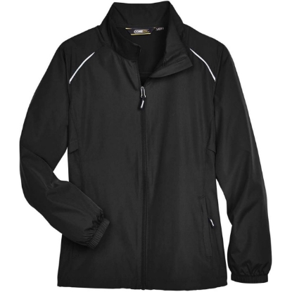 Custom Womens Techno Lite Motivate Unlined Lightweight Jacket Black