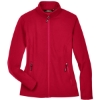 Custom Womens Cruise Two-Layer Fleece Bonded Soft Shell Jacket Classic Red