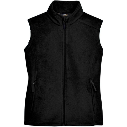 Custom Womens Journey Fleece Vest Black