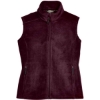 Custom Womens Journey Fleece Vest Burgundy