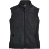 Custom Womens Journey Fleece Vest Heather Charcoal