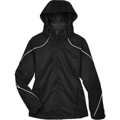 Custom Womens Angle 3-in-1 Jacket with Bonded Fleece Liner Black