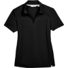 Custom Womens Recycled Polyester Performance Pique Polo Black