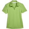 Custom Womens Recycled Polyester Performance Pique Polo Cactus Green