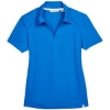 Custom Womens Recycled Polyester Performance Pique Polo Light Nautical Blue