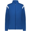 Custom Womens On The Rise Outercore Warm-Up Jacket Royal/ White
