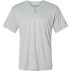 Custom Mens B-Core Placket Jersey Silver