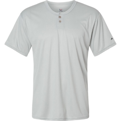Custom Mens B-Core Placket Jersey Silver