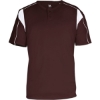 Custom Mens B-Core Pro Placket Jersey Maroon/ White