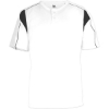 Custom Mens B-Core Pro Placket Jersey White/ Black