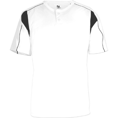 Custom Mens B-Core Pro Placket Jersey White/ Black