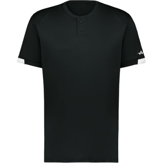 Custom Unisex On The Rise Two Button Jersey Black/ White