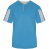 Custom Mens Striker Placket Columbia Blue/ White
