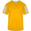 Custom Mens Striker Placket Gold/ White