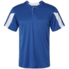 Custom Mens Striker Placket Royal/ White