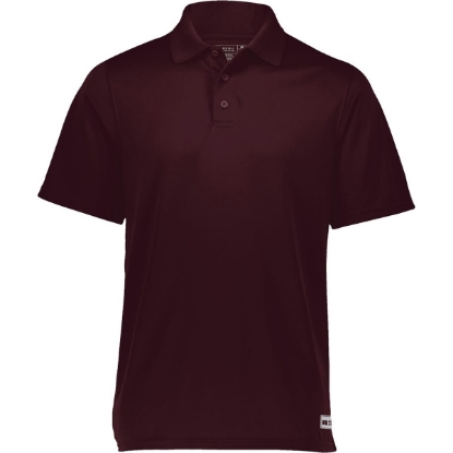 Custom Mens Essential Perfomance Polo Maroon
