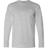Custom Unisex USA-Made Long Sleeve Pocket T-Shirt Dark Ash