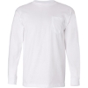 Custom Unisex USA-Made Long Sleeve Pocket T-Shirt White