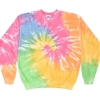 Custom Unisex Tie-Dyed Fleece Crewneck Sweatshirt Eternity