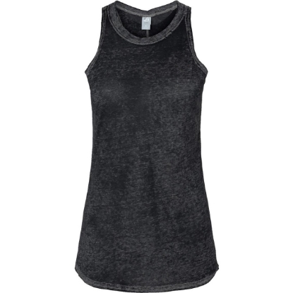 Custom Women’s Zen Jersey Tank Top Twisted Black