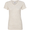 Custom Women’s Glitter V-Neck T-Shirt Pearl/ Gold