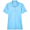 Custom Womens Cool & Dry Mesh Piqué Polo Columbia Blue