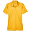 Custom Womens Cool & Dry Mesh Piqué Polo Gold