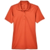 Custom Womens Cool & Dry Mesh Piqué Polo Orange