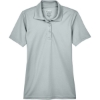 Custom Womens Cool & Dry Mesh Piqué Polo Silver