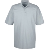Custom Mens Cool & Dry Mesh Piqué Polo Silver