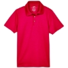 Custom Youth Cool & Dry Mesh Piqué Polo Red