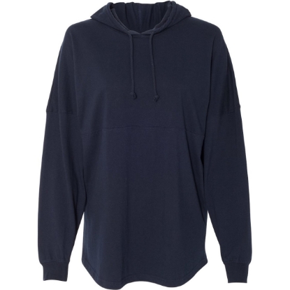 Custom Unisex Hooded Game Day Jersey T-Shirt Navy