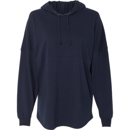 Custom Unisex Hooded Game Day Jersey T-Shirt Navy