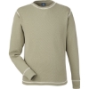 Custom Mens Vintage Thermal Long Sleeve T-Shirt Olive
