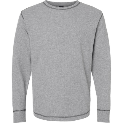 Custom Mens Vintage Thermal Long Sleeve T-Shirt Oxford
