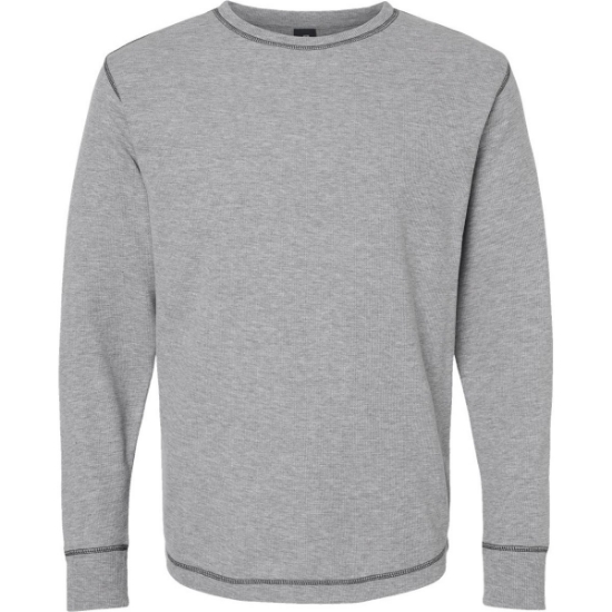 Custom Mens Vintage Thermal Long Sleeve T-Shirt Oxford