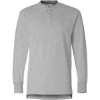 Custom Mens Vintage Brushed Jersey Henley Oxford