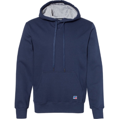 Custom Unisex Cotton Rich Fleece Hooded Sweatshirt Navy