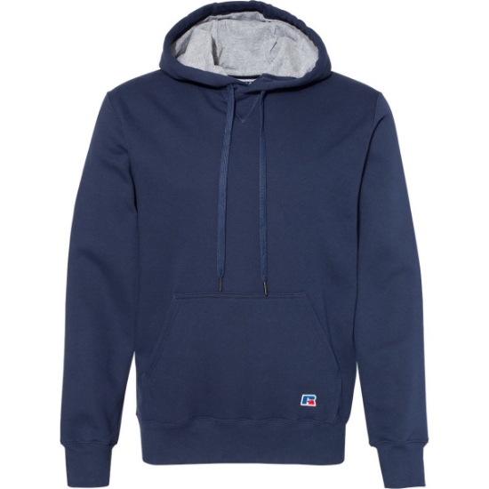 Custom Unisex Cotton Rich Fleece Hooded Sweatshirt Navy