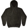 Custom Unisex Mineral Wash Hooded Sweatshirt Black