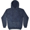 Custom Unisex Mineral Wash Hooded Sweatshirt Navy