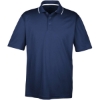 Custom Mens Cool & Dry Sport Two-Tone Polo Navy/ White