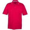 Custom Mens Cool & Dry Sport Two-Tone Polo Red/ White