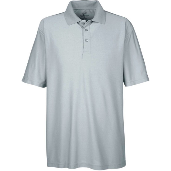 Custom Mens Cool & Dry Elite Performance Polo Grey