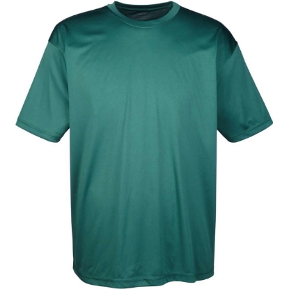 Custom Mens Cool & Dry Sport Performance Interlock T-Shirt Forest Green