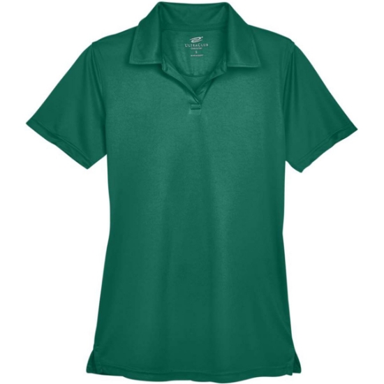 Custom Womens Cool & Dry Sport Performance Interlock Polo Forest Green