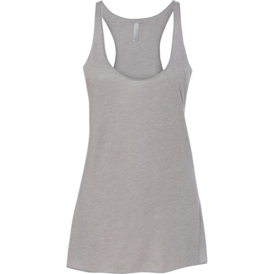 Custom Womens Triblend Racerback Tank Athletic Grey Triblend