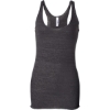 Custom Womens Triblend Racerback Tank Charcoal Black Triblend