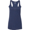 Custom Womens Triblend Racerback Tank Navy Triblend