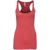Custom Womens Triblend Racerback Tank Red Triblend